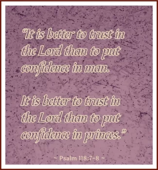 Trust in God only